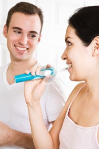 sharing a toothbrush 